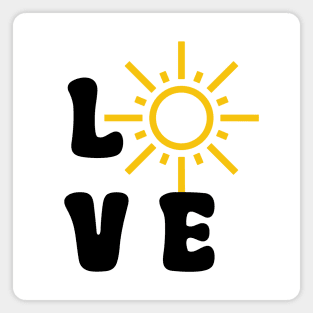 Love Sun Black Magnet